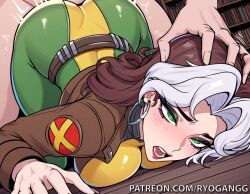 1girls 2d 2d_(artwork) ai_generated big_breasts bodysuit bomber_jacket brown_hair high_resolution highres huge_breasts light-skinned_female light_skin long_hair marvel marvel_comics marvel_rivals multicolored_hair patreon patreon_username rogue_(marvel_rivals) rogue_(x-men) ryogangg tight_clothing two-tone_hair two_tone_hair white_hair x-men sex fucking