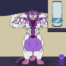 animal_genitalia animal_penis animated anthro belly_hair big_bulge big_muscles body_hair bulge chest_hair clothing cracked_ground cracks detailed_bulge equine_genitalia equine_penis exercise genital_outline genitals hairy_abs hi_res huge_bulge huge_muscles lifting male mammal medium_truck micro murid murine muscular nipples penis penis_outline rat rodent seinki solo speedo squats super_strength swimwear truck van vehicle vein veiny_arms veiny_chest workout