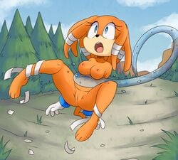 breasts chaos_(sonic) echidna female krayboost mammal monotreme nipples nude open_mouth paws pussy sonic_(series) tikal_the_echidna video_games