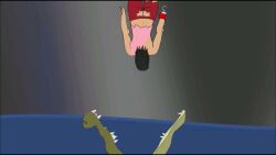 1girls ascot audio boots captain_hook crocodile damsel_in_distress dark_hair disney_villains embarrassed_nude_female exposed_ass exposed_breasts exposed_shoulders foot genderswap genderswap_(mtf) green_eyes hook hook_hand indecentlasses long_hair longer_than_2_minutes mp4 mshook peril peter_pan_(disney) pirate_girl reptile rule_63 screaming single_shoe single_sock smee socks tagme tick-tock tick_tock tick_tock_crocodile torn_clothes torn_pants torn_shirt video villainess vore vore_peril water wet