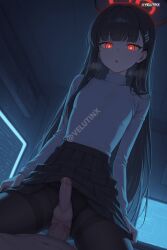rio_(blue_archive) rio_tsukatsuki_(blue_archive) blue_archive long_hair skirt pantyhose red_eyes bangs black_hair hair_ornament long_sleeves uncensored black_skirt hairclip pleated_skirt open_mouth testicles blunt_bangs straddling thighband_pantyhose looking_at_viewer halo indoors very_long_hair pov white_shirt clothes_lift cowgirl_position panties_under_pantyhose precum crossdressing turtleneck from_below blush skirt_lift :o computer looking_down black_pantyhose torn_legwear clothing_aside foreskin torn_clothes parted_lips sweater holographic_interface miniskirt panties_aside heart penis male_focus otoko_no_ko yaoi erection glowing_eyes 2boys multiple_boys solo_focus panties underwear sex clothed_sex bulge anal breath erection_under_clothes cum anal_penetration anal_insertion penis_bulge femboy_penetrated boy_on_top on_top ai_generated mature paid_reward_available shiny_skin skindentation sweat sweating velutinx visible_breath watermark wet_skin heavy_breathing sweaty sweaty_body shiny_hair wet wet_body mature_male androgynous femboy femboy_focus femboysub feminine_body feminine_faced_male feminine_male feminization male_only tiny_penis trap pear-shaped_figure pear_shaped 1femboy skinny_male flat_chest