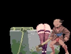 kunoichi_sekiren manjushage manjushage_(sekiren2023) game_cg animated pixel_art pixel_animation gif kunoichi ninja bait baiting wanting_cum wanting_sex wanting_cock wants_to_be_fucked rapebait trap big_breasts big_ass no_panties no_bra huge_breasts huge_ass tight_clothing tight_pussy kimono pink_nipples silver_hair purple_eyes hentai_game 2d 2d_animation 2d_artwork fuckable_butt horny horny_female rape grabbing_from_behind grabbing doggy_style