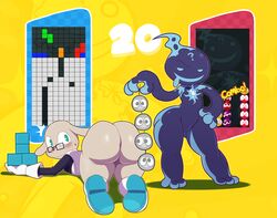 2017 
 ai_(tetris) ambiguous_gender anal_beads anthro ass big_butt bottomless canine clothed clothing ecolo femboy girly hi_res looking_at_viewer looking_back male male/ambiguous mammal puyo_puyo puyo_puyo_7 puyo_puyo_artstyle puyo_puyo_fever puyo_puyo_tetris sex_toy sssonic2 tetris trap unknown_species video_games wide_hips yaoi