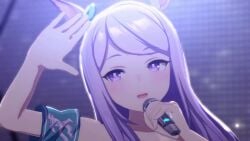 artist_request clothing female female_only long_hair mejiro_mcqueen_(umamusume) mmd music nipples nude nude_female nude_filter nude_mod purple_eyes purple_hair tagme umamusume umamusume_pretty_derby video