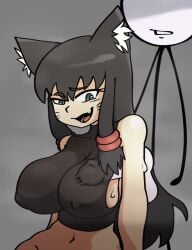 1boy 1boy1girl 1girls alternate_version_available animated armpit_fetish armpit_sex armpits bcausart belly belly_button black_hair black_topwear breasts cat_ears catgirl clothed_female_nude_male clothed_sex clothesjob cum cum_in_clothes cum_inside cum_on_breast cum_on_breasts cum_through cum_through_clothes cum_through_clothing cum_under_clothes cumming_through_clothing green_eyes lulu_(x-venture) male male/female no_sound not_henry paizuri paizuri_under_clothes penis_under_clothes sex sideboob sideboob_paizuri stickman tagme the_golden_age_of_adventures topwear twin_braids video white_penis x-venture