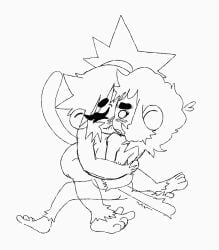 1boy animated anthro cowgirl_position eyelashes female furry monkey monkey_boy monkey_girl monochrome scratchddisc sex tagme vaginal_penetration vaginal_sex video