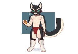 2026 4_fingers 4_toes anthro biped black_body black_eyes black_fur black_nose black_tail blue_background bodily_fluids bulge cheek_tuft chest_tuft claws clock clothed clothed_anthro clothed_male clothing cydonia_xia digital_media_(artwork) domestic_cat eyebrows eyewear facial_tuft feet felid feline felis finger_claws fingers footwear fur garter_belt garter_belt_socks garter_straps genital_fluids glasses green_sclera gun handgun hi_res holding_gun holding_handgun holding_object holding_pistol holding_pocketwatch holding_ranged_weapon holding_watch holding_weapon lackadaisy male male_anthro mammal mordecai_heller mouth_closed multicolored_body multicolored_fur multicolored_tail navel nipples pink_nipples pistol pocketwatch pointy_ears precum precum_through_clothing precum_through_underwear prick_ears ranged_weapon red_clothing red_underwear round_glasses simple_background socks solo standing tail toes tuft tuxedo_cat two_tone_body two_tone_fur underwear watch weapon wearing_glasses wet wet_clothing white_background white_body white_clothing white_eyebrows white_footwear white_fur white_inner_ear white_socks white_tail
