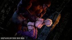 1boy 1monster 3d animated arm_grab arms_behind_back arnoldthehero big_penis blonde boots bouncing_breasts breasts cave giant grunting heels isabella_valentine large_breasts male moaning monster sfm size_difference soul_calibur sound source_filmmaker tagme vaginal_penetration video