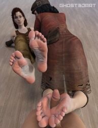 fallout fallout_4 piper_wright cait_(fallout) feet foot_fetish foot_focus footjob barefoot 2girls 2girls1boy 1boy penis reverse_footjob ass_up clothing clothed clothed_female_nude_male soles toes artist:ghost3dart wrinkled_feet wrinkled_soles wrinkly_soles wrinkly_feet ginger ginger_hair ginger_female brown_hair looking_at_viewer looking_back 3d 3d_(artwork) 3d_render daz_studio daz3d video_games video_game_character video_game video_game_franchise alternate_version_available alternate_version_at_source large_penis cock dick big_penis