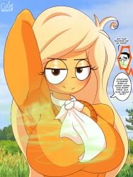 1boy1girl armpit armpit_fetish armpit_sniffing armpit_sweat armpits arms_up big_breasts blonde_hair chudjak coco_schoppenboer ongezellig smell smelly smelly_armpits soyjak sweat sweaty_armpit sweaty_armpits