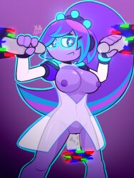 1girls disembodied_penis female_focus glasses glitch glowing handjob neon_lights portal precum technolike_(yarko_studio) vaginal_penetration wet_pussy wiki_(character) wiki_(technolike) yellolight вики_(технолайк) технолайк