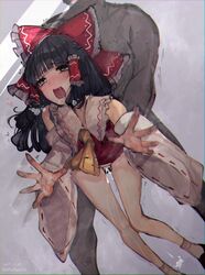 reimu hakurei from touhou by mochacot