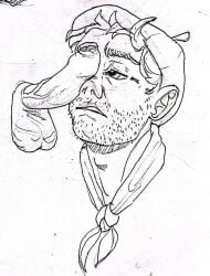 beard dilf gaucho_enjoyer gay hair hairy hairy_arms hairy_chest hairy_legs hairy_male male male_only mature mature_male moustache muscular muscular_male nude nude_male original original_character penis solo traditional_media_(artwork) yaoi