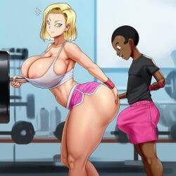 1boy 1girls ai_generated android_18 ass big_ass big_breasts big_butt big_cock big_penis bigger_female black_hair black_hair_male blonde-haired_female blonde_female blonde_hair breasts cheating cheating_wife clothed clothed_female clothed_male cock cock_bulge cyborg cyborg_girl dark-skinned_male dark_skin dragon_ball erection erection_under_clothes female freebalos grinding height_difference human human_male imminent_interracial interracial large_ass large_boobs large_breasts large_butt large_cock large_penis large_penis_male larger_female light-skinned_female light_skin male penis penis_bulge short_hair shorter_male shorter_male/taller_female size_difference small_but_hung smaller_male taller_female taller_girl taller_woman
