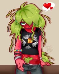 2d bedboundboy blush colored dandy's_world dandys_world male_focus male_only pants_down partially_clothed roblox roblox_game self_upload shaded sprout_(dandy's_world) tagme