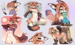 2026 absurd_res all_fours anthro anthro_on_anthro anthro_penetrated anthro_penetrating anthro_penetrating_anthro areola ass biped bodily_fluids breasts canid canine claws clothed clothed_anthro clothed_female clothing cocoline_(artist) countershade_torso countershading cum digital_drawing_(artwork) digital_media_(artwork) duo erection eyewear faceless_anthro faceless_character faceless_male female fingers fox fur genital_fluids genitals glasses hair hi_res lin_(cocoline) male male/male male_penetrated male_penetrating male_penetrating_male mammal navel nipples nude nude_anthro nude_female penetration penis penis_in_mouth piercing sex smile tail vulva