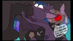 ball_gag balls_deep cum_in_mouth cum_in_stomach deep_blowjob gigantic_ass gigantic_penis horsecock huge_balls tagme video