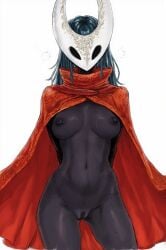 ai_assisted bodysuit cape hollow_knight hollow_knight:_silksong hornet_(hollow_knight) mask naked plushyplant sexy standing