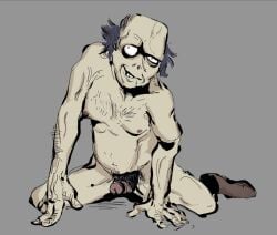 artist_request fear_and_hunger fully_nude hunchback naked pubic_hair requested rough_sketch sitting_on_floor small_penis smaller_male trortur_(fear_and_hunger) ugly_bastard ugly_man