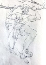 beard dilf gaucho_enjoyer gay hair hairy hairy_arms hairy_chest hairy_legs hairy_male male male_only mature mature_male moustache muscular muscular_male nude nude_male original original_character penis solo traditional_media_(artwork) yaoi