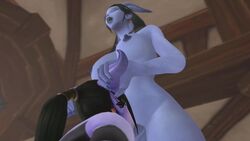 3d animal_genitalia animated areolae breasts deepthroat dickgirl draenei erection fellatio futa_on_female futanari grabbing_horns horns horns_as_handles horsecock huge_cock intersex itsmorti nipples no_sound nude oral penis source_filmmaker video world_of_warcraft