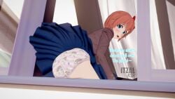 1girls 3d 3d_(artwork) 3d_artwork 3d_background 3d_model 3d_render alternate_version_at_source alternate_version_available arms at_school blue_eyes blue_skirt blue_text blush blushing_female bow childish_panties curtain curtains curtains_open dark_blue_skirt daytime ddlc doki_doki_literature_club embarrassing embarrassing_panties eyebrows eyelashes eyes female female_focus female_only glass glass_window granny_panties hair high_waisted_panties innocence innocent innocent_expression innocent_smile itzalksr looking_back nose orange_hair panties pink_and_white_panties public public_exposure public_humiliation rainbow rainbow_print red_bow red_hair_bow red_hair_ribbon red_ribbon red_ribbon_in_hair ribbon sayori_(doki_doki_literature_club) school school_uniform schoolgirl shirt short_hair short_orange_hair skirt skirt_lift skirt_up smile smiling smiling_female star_print star_print_panties text tongue underpants underwear white_curtains wind window ~