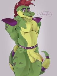 1boy 1male 2025 alligator alligatorid anthro anthro_focus anthro_only anthro_solo balls completely_nude completely_nude_male digital_drawing_(artwork) digital_media_(artwork) five_nights_at_freddy's foreskin foreskin_folds glans humanoid_genitalia humanoid_penis male male_anthro male_focus male_only montgomery_gator_(fnaf) nude nude_male partially_retracted_foreskin penile penis penis_out reptile semi-erect shoulder_pads smirk smirking solo solo_anthro solo_focus solo_in_panel solo_male testicles wavel