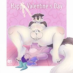 anal anal_sex anthro balls big_balls bodily_fluids chastity_cage chastity_cage_only chastity_device chastity_device_only cum cum_drip cumshot dialogue dildo dildo_in_ass dildo_insertion dildo_sitting dripping ejaculation english_text flat_chastity_cage genital_fluids genitals hi_res holidays licking lube male mirok nude object_in_ass oral penetration penile penis penis_lick plushie plushophilia sex sex_toy sex_toy_in_ass sex_toy_insertion solo speech_bubble sweat sweatdrop sweaty_balls sweaty_genitalia text tongue valentine's_day wearing_chastity_cage wearing_chastity_device wide_hips