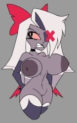 big_ass casual_nudity deadass_77 demon demon_girl female female_only hazbin_hotel huge_ass huge_breasts nude vaggie_(hazbin_hotel)