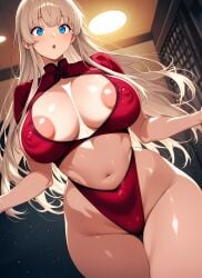 ai_generated big_thighs blonde_hair blue_eyes busty huge_ass huge_breasts mommy slut whore wide_hips