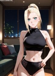 1girls 2d ai_generated areolae big_breasts blonde_female blonde_hair boruto:_naruto_next_generations bra chest curvy curvy_figure cute cute_face detailed eyelashes eyeshadow female female_only fit fit_female focus hair high_quality ino_yamanaka large_breasts legs light-skinned_female light_skin lingerie lips lipstick long_hair makeup mascara naruto naruto_(series) naruto_shippuden nero100 pale-skinned_female pale_skin panties perky_breasts ponytial posing seductive seductive_look sexy_pose stable_diffusion tagme thighs thin_waist underwear