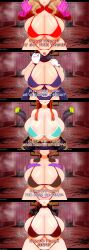 1girls 3d 5girls ann_takamaki big_breasts bikini blonde_hair blowjob_gesture bra breasts breasts_bigger_than_head breasts_focus clothing comic comic_strip curvaceous curvy curvy_figure cyshen dialogue english_text female female_only gigantic_breasts haru_okumura huge_breasts huge_hips human kasumi_yoshizawa koikatsu large_breasts long_image makoto_niijima massive_breasts open_mouth pale_skin persona persona_5 phantom_thief_suit plump red_hair sakura_futaba solo solo_female suggestive suggestive_gesture sumire_yoshizawa sweat tagme talking_to_viewer text thick_thighs thighs tongue tongue_out voluptuous voluptuous_female wide_hips