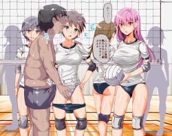 1male 6girls absurd_res after_kiss age_difference ass ass_visible_through_thighs aware beautiful_girl before_rape blue_eyes boxers brown_hair bulge dialogue disinterested emotionless emotionless_female empty_eyes erect_penis erection eyeless_male femsub fingering_another fingering_pussy first_kiss foreshadowing grabbing_thigh grey_hair grey_panties gym gym_shorts gym_uniform hand_on_hip imminent_molestation imminent_rape japanese_dialogue jikan_teishi_club licking_cheek licking_face long_hair maledom misogyny multiple_girls nyuu_(manekin-eko) pink_hair rapist_and_victim red_eyes saliva_drip shirtless_male short_hair shorts_down standing text time_stop translated translation_check unbothered uncaring_female uncaring_rapist volleyball volleyball_net