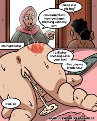 bitch blacked cuckold cuckson cum_in_pussy dark-skinned_male hijab moral_degeneration mother mother_and_son sammylewdfrog solo