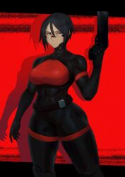 abs android android_girl ass athletic athletic_female big_ass big_breasts big_butt blue_eyes blue_eyes_female breasts curvaceous curvaceous_body curvaceous_female curvaceous_figure curvaceous_hips curvy curvy_body curvy_female curvy_figure curvy_hips elster_(signalis) fat_ass fat_butt female female_focus female_only gun hips meruzis muscular muscular_female robot robot_girl short_hair signalis thick_ass thick_butt thick_hips thick_thighs thighs wide_hips