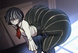 ai_generated bimbasileia distortion_detective gigantic_ass library_of_ruina moses_(distortion_detective) project_moon