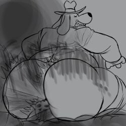 2boys 2d ass ass_bigger_than_head big_ass canid canine chubby chubby_male clothing dazed dazed_from_stink facefart facesitting fart fart_fetish farting farting_in_face farting_on_another fat_ass furry furry_male furry_only gay hat headwear huge_ass male male_only nabb-kun no_genitals no_sex nonhuman onomatopoeia overweight overweight_male pants_down sam_(sam_and_max) samuel_dog simple_background sitting sitting_on_person size_difference sketch swirly_eyes twitter_link