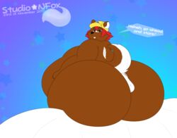 ass brummington_the_chipmunk chipmunk mammal morbidly_obese nude obese overweight rodent studio_n_fox studio_n_fox_(artist) studionfox studionfox_(artist)