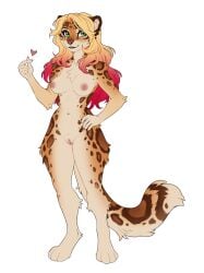 2026 absurd_res anthro areola biped breasts claws countershade_torso countershading digital_drawing_(artwork) digital_media_(artwork) feet felid female fingers front_view fur genitals hi_res kyoto_(kyotoleopard) kyotoleopard leopard looking_at_viewer mammal navel nipples nude nude_anthro nude_female pantherine simple_background smile solo spots standing tail teeth toes vulva