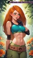 1girls ai_generated curvaceous curvy curvy_body curvy_female electroworld female female female_focus female_only inviting_to_sex kim_possible kimberly_ann_possible seductive seductive_look seductive_pose solo solo_female voluptuous voluptuous_female