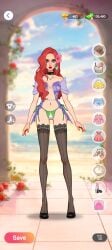 ariel ariel_(the_little_mermaid) bikini disney disney_princess princess the_little_mermaid