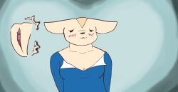 aggretsuko ails blush disembodied_pussy ears_back ears_down female fenneko genital_focus genitals hi_res humanoid orgasm pivoted_ears pussy sanrio shaking_orgasm solo vaginal_contractions