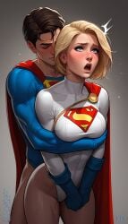 1girl 1guy ai_generated breasts chris_kent dc dc_comics horny_female horny_male jon-al kara_zor-l karen_starr lanass777 penis_in_ass power_girl sex superman superman_(series) tagme young