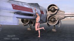 1girls 3d female female_only rey solo star_wars t0xik1371 tagme the_force_awakens x-wing