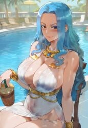 1girls ai_generated female female_only flarekiss nefertari_vivi one_piece solo