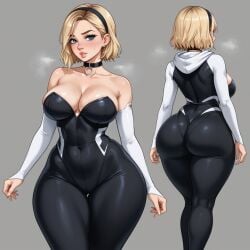 ai_generated big_ass big_breasts gwen_stacy spider-man_(series) suit wide_hips