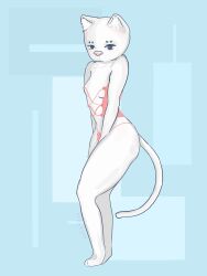 anthropomorphic cat_girl furry_cat lingerie nsfw