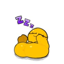 bald_female bastixtroller123 cute female_only sleeping yellow_skin zzz