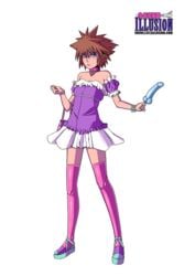 1boy 2d androgynous argrim blue_eyes brown_hair collar crossdressing dildo femboy girly handbag kingdom_hearts lipstick male_focus male_only nail_polish png purse sora sora_(kingdom_hearts) thighhighs transparent_background