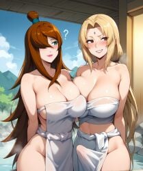 1futa 1girls 2girls ? ai_generated anime_style bath bathhouse bathing big_breasts big_penis blush breasts embarrassed erect_penis erection erection_under_clothes female_to_futa fundoshi futa_on_female futa_with_female futanari futanari/female futanari_transformation hair_over_one_eye hokage hot_spring huge_breasts huge_cock large_breasts large_penis light-skinned_female light-skinned_futanari light_skin lipstick long_hair looking_at_another looking_at_partner looking_away looking_to_the_side low_twintails makeup mature mature_female mature_futa mature_woman mei_terumi milf mizukage nai_diffusion naked_towel naruto naruto_(series) naruto_shippuden onsen oppai pale-skinned_female pale-skinned_futanari pale_skin penis ponytail sagging_breasts sex shared_bathing stable_diffusion terumi_mei tied_hair towel towel_only tsunade twintails very_long_hair voluptuous voluptuous_female voluptuous_futanari wanila wet wet_body wet_skin